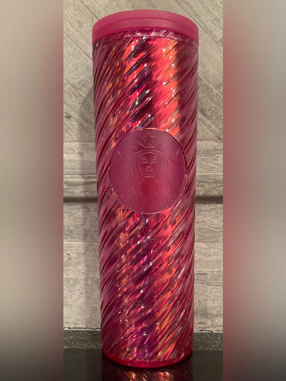 Starbucks Swirled Holiday Tumbler Pair